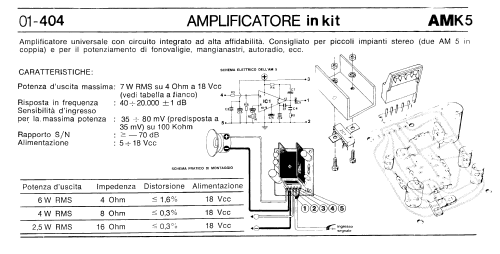 Amplificatore Universale AM 5 - AMK 5; GVH Elettronica; (ID = 2844330) Ampl/Mixer