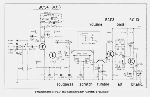 Preamplificatore Equalizzatore PE 2; GVH Elettronica; (ID = 2798530) Ampl/Mixer