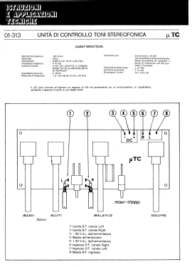 Unità di Controllo Toni Stereofonica Micro TC ; GVH Elettronica; (ID = 2825489) Misc