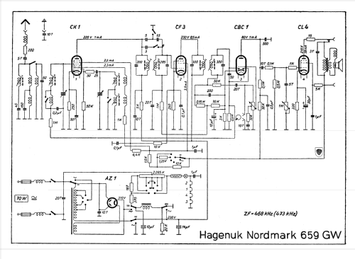 Nordmark 659GW; Hagenuk N&K, (ID = 608786) Radio