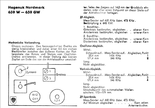 Nordmark 659W; Hagenuk N&K, (ID = 320220) Radio