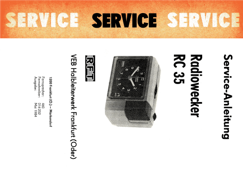 Radio Clock RC35; Halbleiterwerk (ID = 1984234) Radio