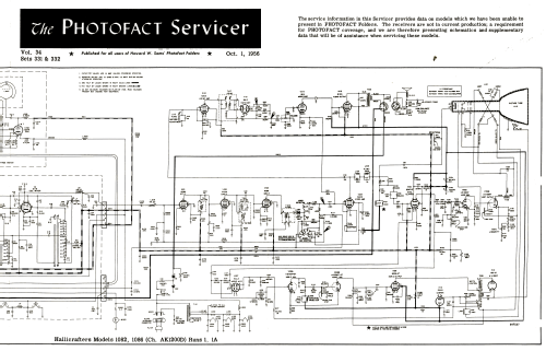 1082 Run 1 Ch= AK1200D; Hallicrafters, The; (ID = 1930862) Television