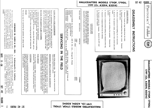 1790U Ch= B2014; Hallicrafters, The; (ID = 788657) Televisión