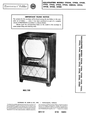 17930; Hallicrafters, The; (ID = 3043531) Televisión