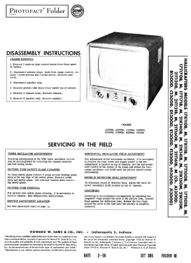 17K110B Ch= C1300D; Hallicrafters, The; (ID = 2718459) Television