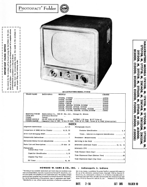 17K110B Ch= C1300D; Hallicrafters, The; (ID = 2718460) Television