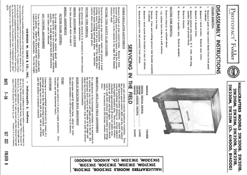 21K200B Ch= B1400D; Hallicrafters, The; (ID = 2293399) Fernseh-E