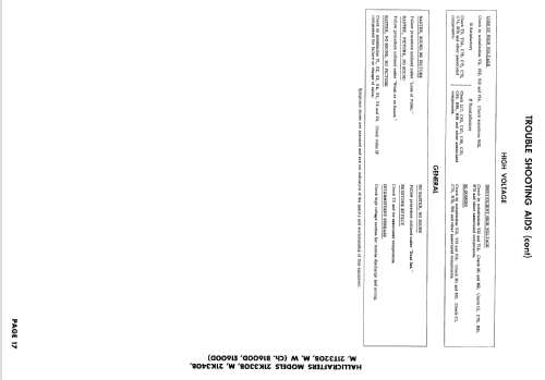 21K340M Ch= E1600D Runs1,1A,2,2A; Hallicrafters, The; (ID = 2673327) Television