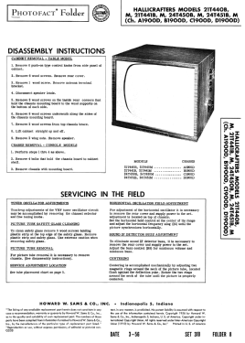 21T440B Ch= A1900D; Hallicrafters, The; (ID = 2768152) Television