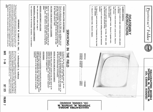 24TS610B Ch= C2001D; Hallicrafters, The; (ID = 2307941) Television