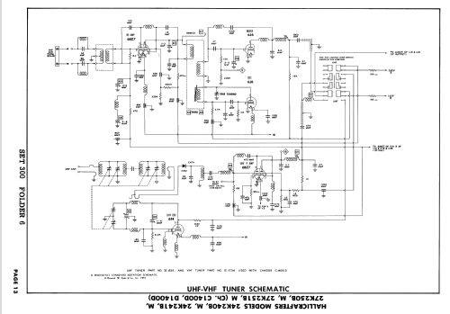 27K251M Ch= C1400D; Hallicrafters, The; (ID = 2682530) Television