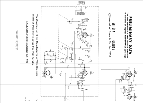 605 ; Hallicrafters, The; (ID = 1686960) Television