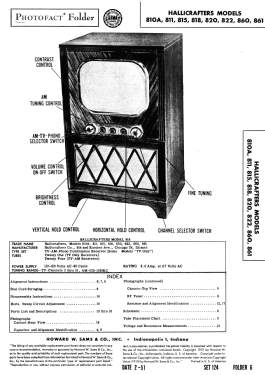 810A ; Hallicrafters, The; (ID = 2853676) Television