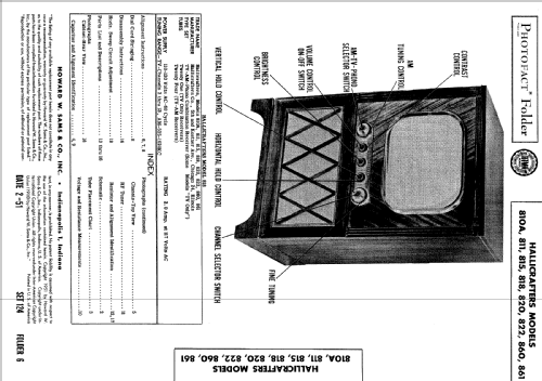 820 ; Hallicrafters, The; (ID = 499256) Television