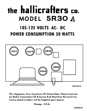 Continental 5R30A ; Hallicrafters, The; (ID = 3072475) Radio