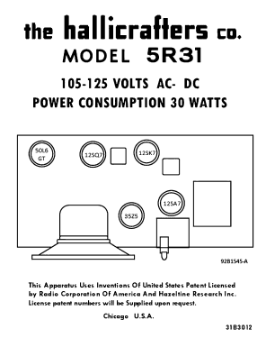 CONTINENTAL 5R31; Hallicrafters, The; (ID = 3072476) Radio