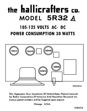 Continental 5R32A; Hallicrafters, The; (ID = 3072479) Radio