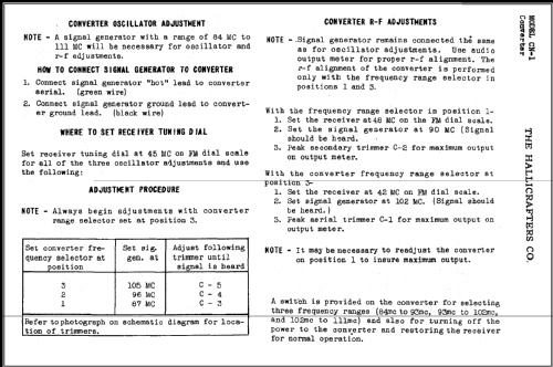 Converter CN-1; Hallicrafters, The; (ID = 463681) Converter