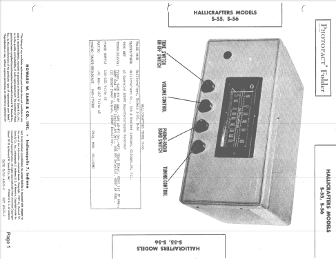 S-56; Hallicrafters, The; (ID = 1481925) Radio