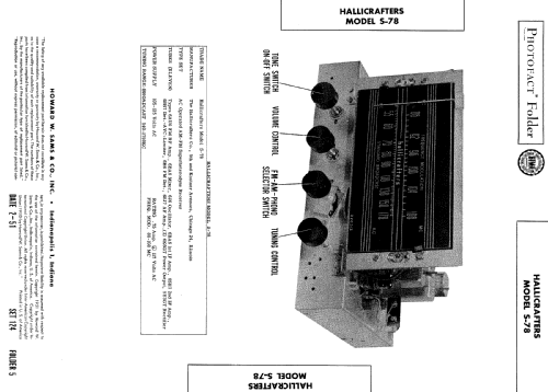 S-78; Hallicrafters, The; (ID = 497886) Radio