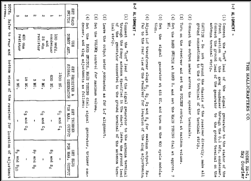 'Sky Courier ' RE-1; Hallicrafters, The; (ID = 288277) Radio