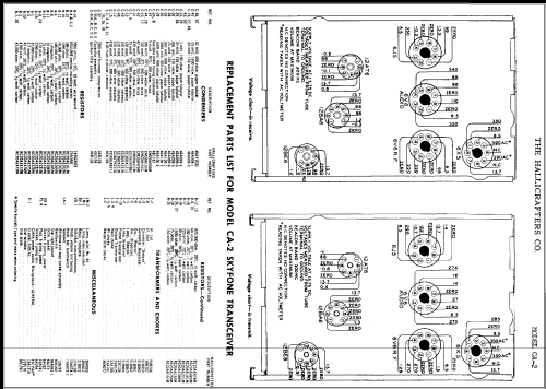 Skyfone CA-2; Hallicrafters, The; (ID = 337736) Commercial TRX
