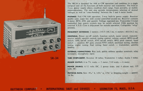 SR-34; Hallicrafters, The; (ID = 2080925) Amat TRX