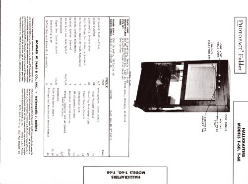 T-68; Hallicrafters, The; (ID = 1282783) Televisión