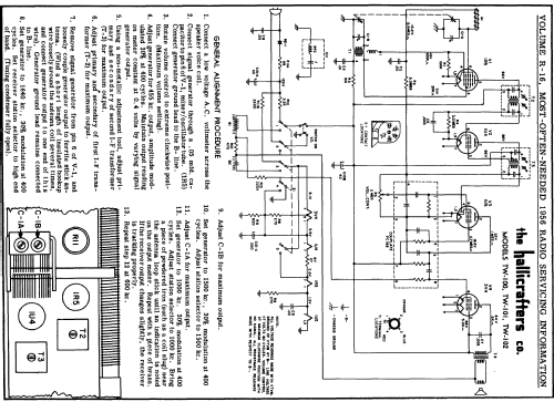 TW-102; Hallicrafters, The; (ID = 124409) Radio