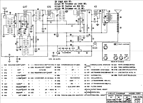 530 ; Halson Radio Mfg. Co (ID = 425132) Radio