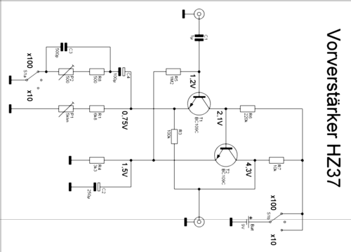 Vorverstärker für Oszilloskope HZ-37; HAMEG GmbH, (ID = 1007784) Equipment