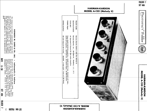 A-120 'Melody II' ; Harman Kardon; New (ID = 815019) Ampl/Mixer