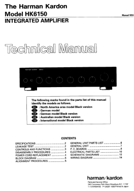 HK6150 ; Harman Kardon; New (ID = 2860157) Ampl/Mixer