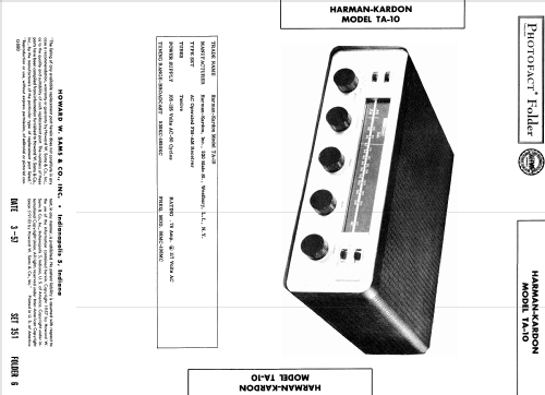 The Solo TA-10; Harman Kardon; New (ID = 1857740) Radio