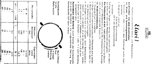 Elavi 1 ; Hartmann & Braun AG; (ID = 2029773) Ausrüstung