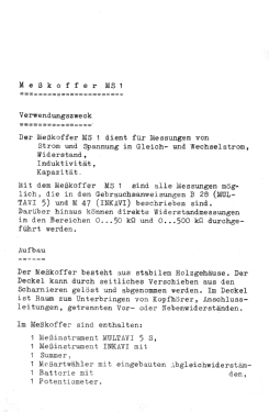 Messkoffer MS1; Hartmann & Braun AG; (ID = 2972173) Equipment