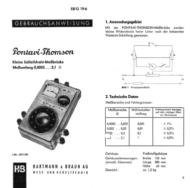 Pontavi-Thomson ; Hartmann & Braun AG; (ID = 517197) Equipment