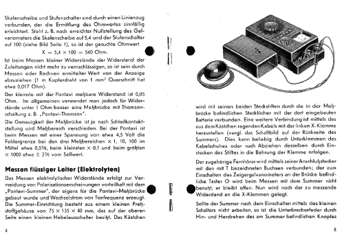 Pontavi-Wheatstone Kleine Schleifdraht-Meßbrücke; Hartmann & Braun AG; (ID = 1449869) Equipment