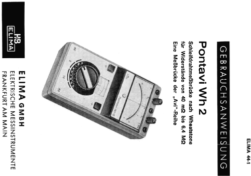 Pontavi WH2; Hartmann & Braun AG; (ID = 191544) Equipment