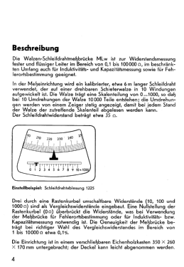 Walzen Schleifdrahtmeßbrücke MLw M16-1; Hartmann & Braun AG; (ID = 3004082) Equipment