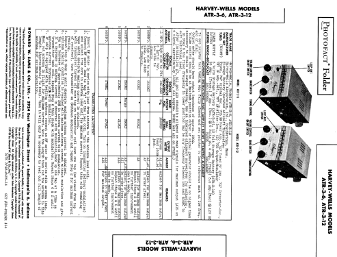 ATR-3-12 ; Harvey Radio Labs., (ID = 959026) Commercial TRX