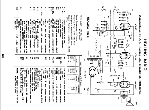 Compere 402E; Healing, A.G., Ltd.; (ID = 1848949) Radio