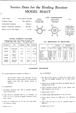 M602T; Healing, A.G., Ltd.; (ID = 2777395) Radio