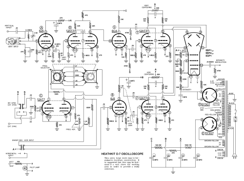 5' Oscilloscope Kit O-7 ; Heathkit Brand, (ID = 1792172) Equipment