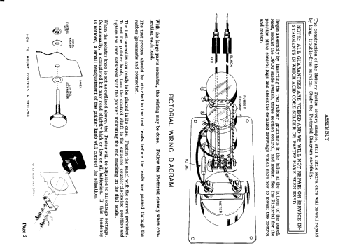 Battery Tester BT-1; Heathkit Brand, (ID = 758898) Equipment