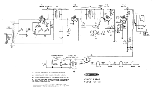 Clock Table Radio GR-121; Heathkit Brand, (ID = 2811475) Radio