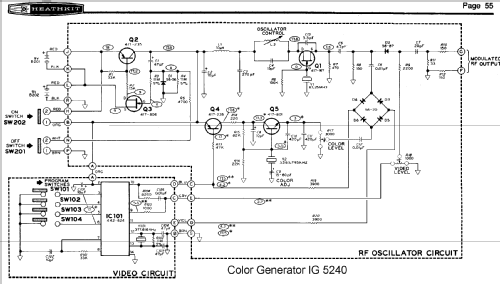 Color Generator IG-5240; Heathkit Brand, (ID = 701513) Equipment