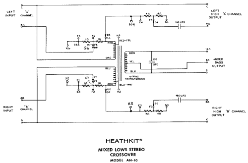 Crossover AN-10 Misc Heathkit Brand, Heath Co.; Benton Harbor MI ...