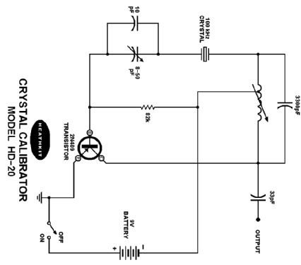 Crystal Calibrator HD-20; Heathkit Brand, (ID = 554161) Amateur-D